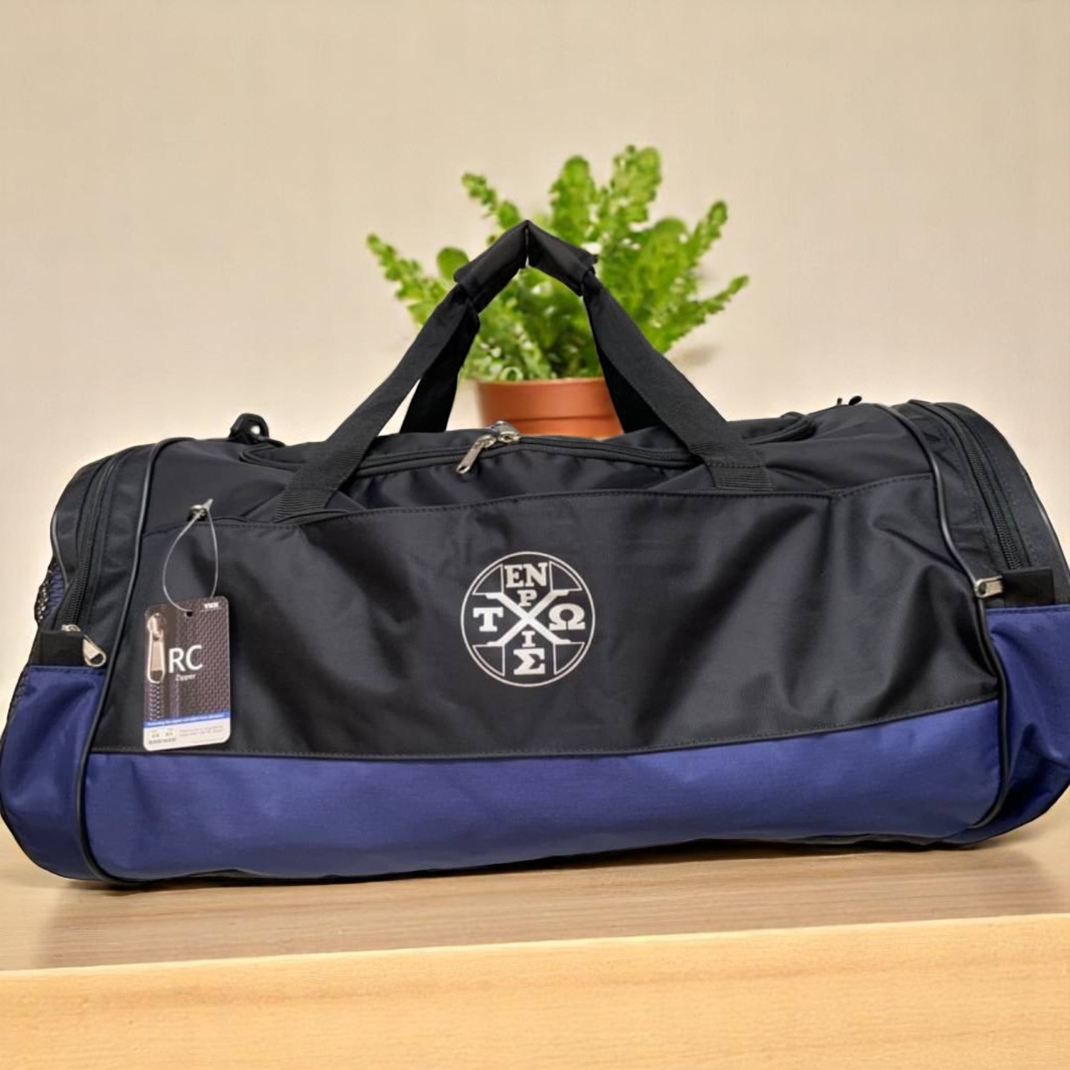 Large cylinder (two side compartments) travel bag