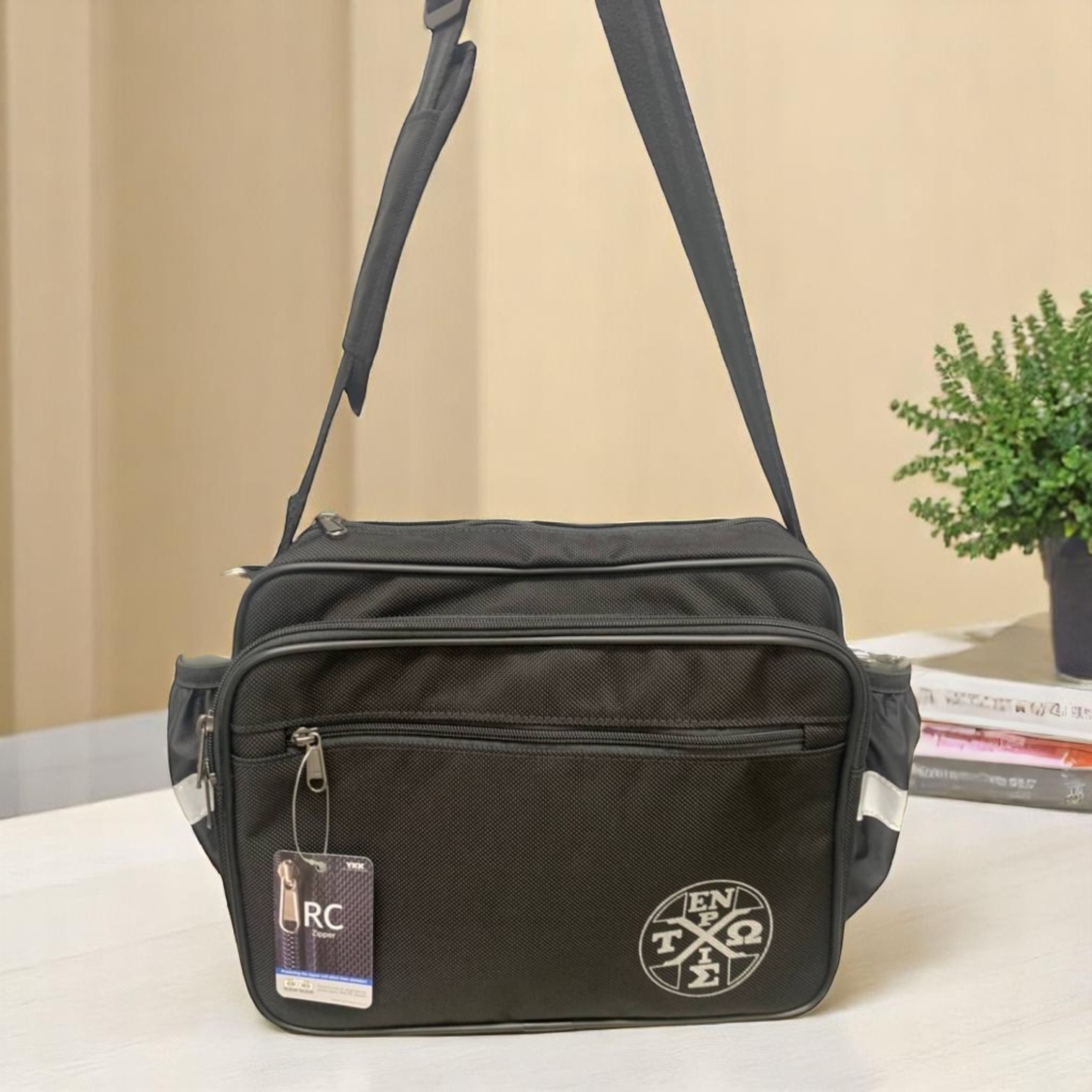Medium Reflective Multi-Compartment Horizontal Side Backpack